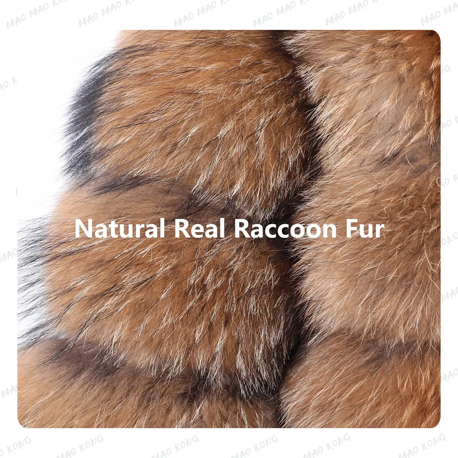 Maomaokong 2024 Natural Real Raccoon Fur Coats Women Luxury Fur Jackets Winter Warm Female Clothes Vests Real Fur Coat Tops