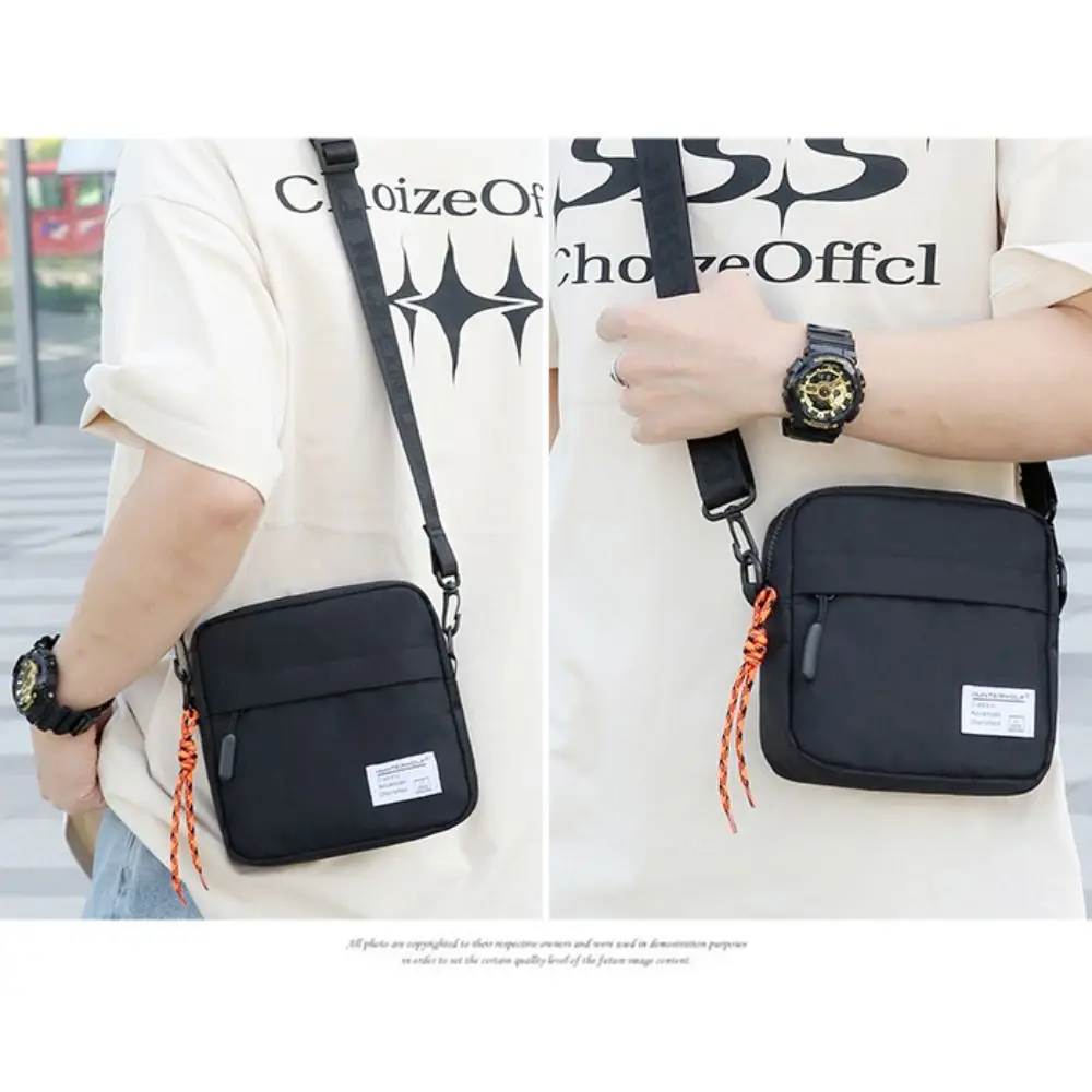 Mini Oxford Fabric Mini Crossbody Bag Small Size Side Bag Style Messenger Bag Lightweight Design Shoulder Bag Male Casual Use