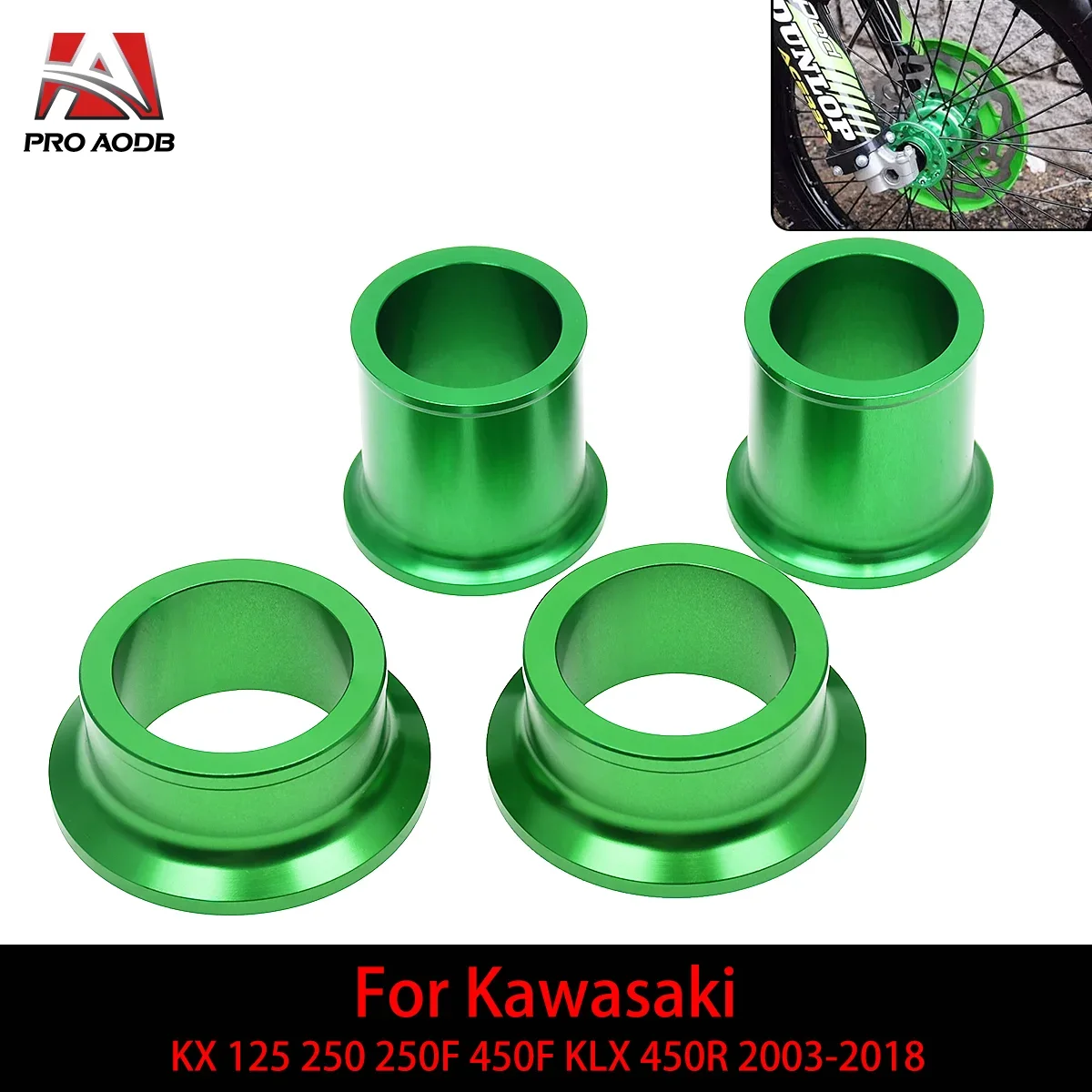 

Front Rear Wheel Axle Hub Spacer Cover Cup For Kawasaki KX 125 250 2003-2008 250F 450F 2004-2018 KLX450R 2008-2015 Etc Motocross