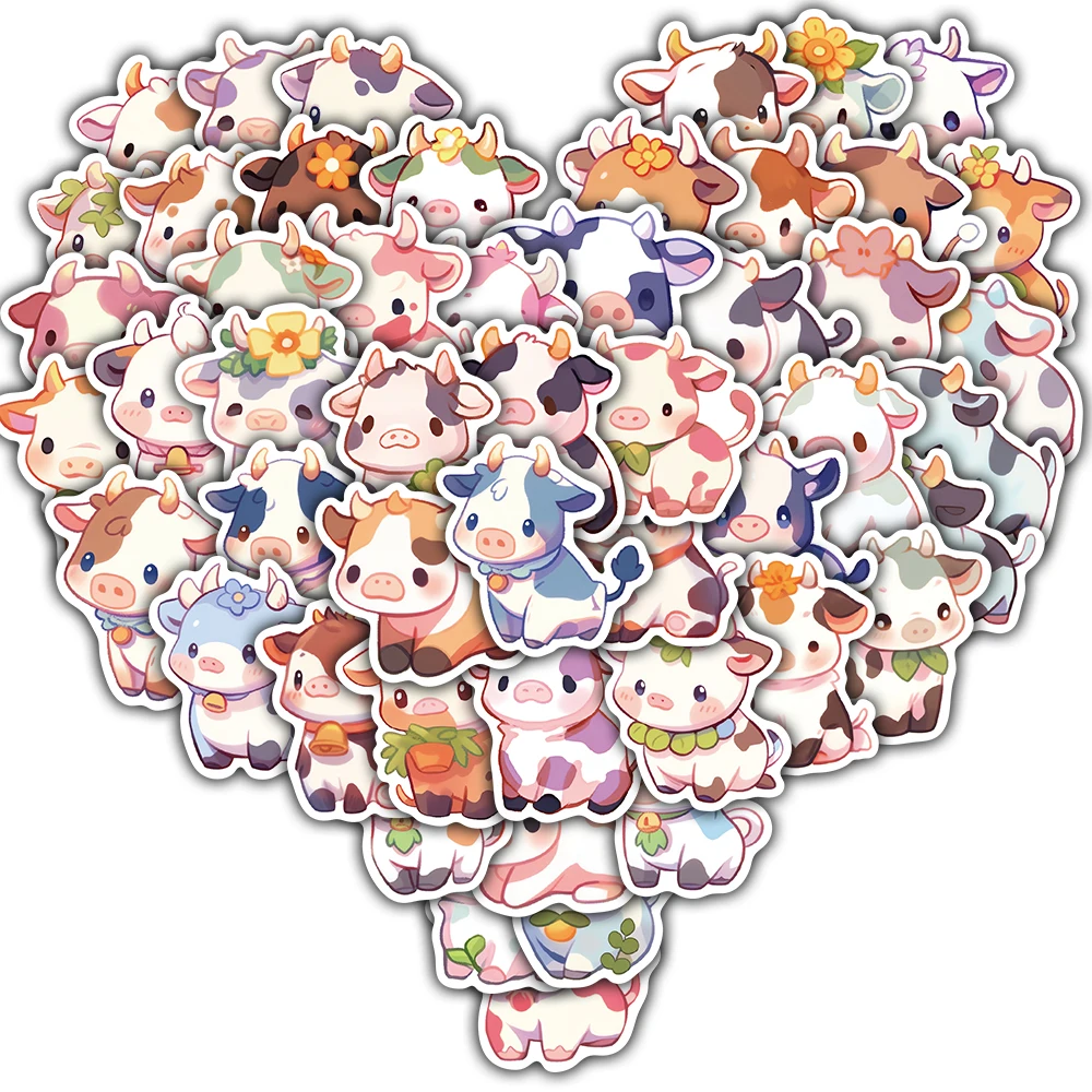 

50/100PCS Winter Animals Stickers Aesthetic Scrapbooking School Supplies PVC Stationery Decoration Kawaii Gift Guitars Decals