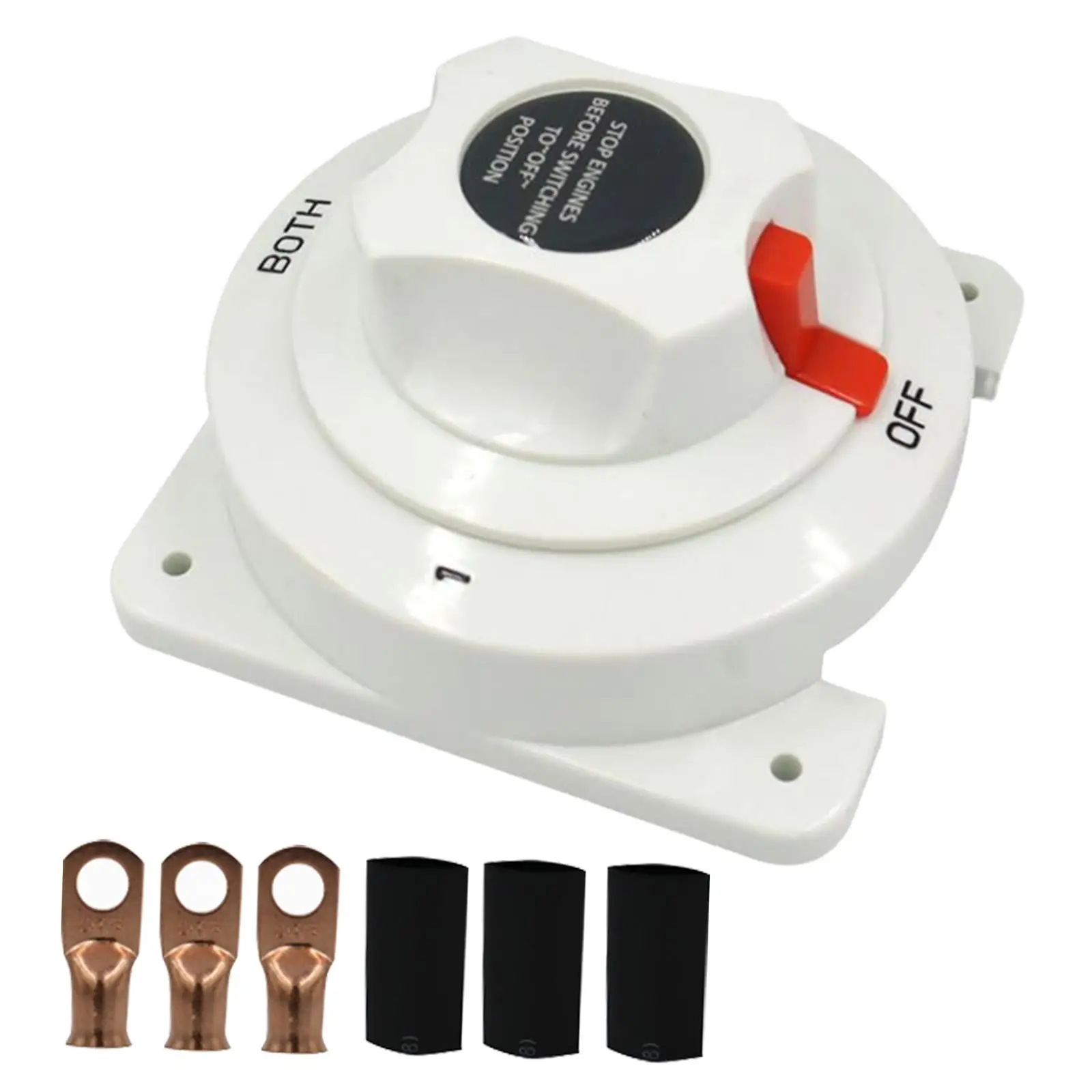 Marine DC Battery Selector Switch 1 2 Both Off 6-32V 300 Amp Max 3 Position Disconnect Switch for Boat Heavy Duty Master Cutoff