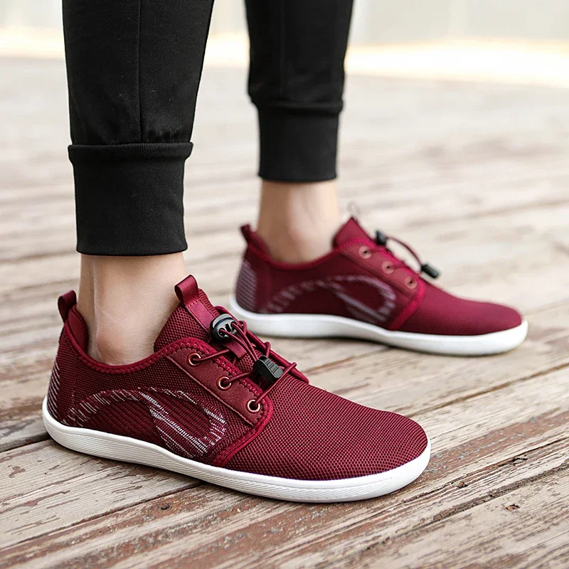 Wide Barefoot Sneakers Canvas Shoes 2024 Men Women Flats Soft Zero Drop Sole Wider Toe Light Weight Fashion Sneake Big Size36-47