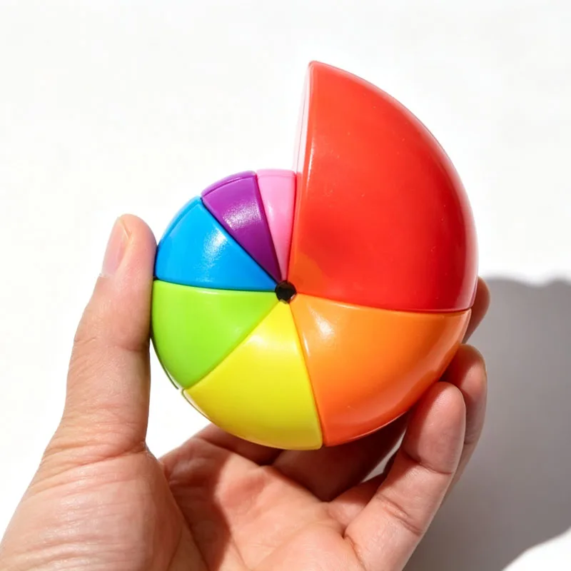 Rainbow Twist Puzzle Cube Speedcube Brain Teaser Educational Toys Creative Unique Gifts For Kids Adults Cubo Magico кубик рубик