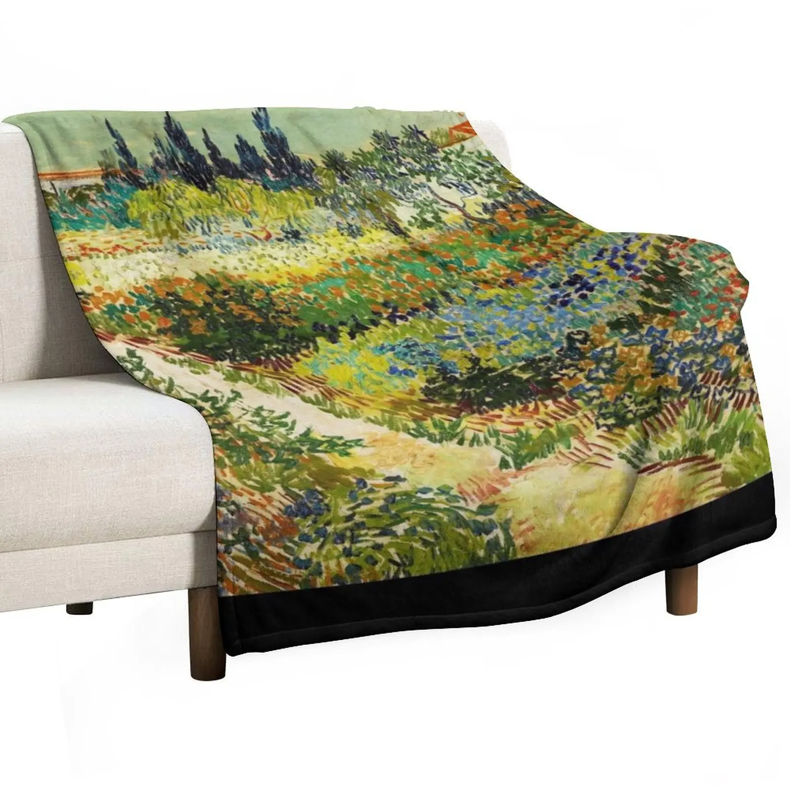 Van Gogh - Garden at Arles Throw Blanket For Baby Soft Stuffeds Single Blankets