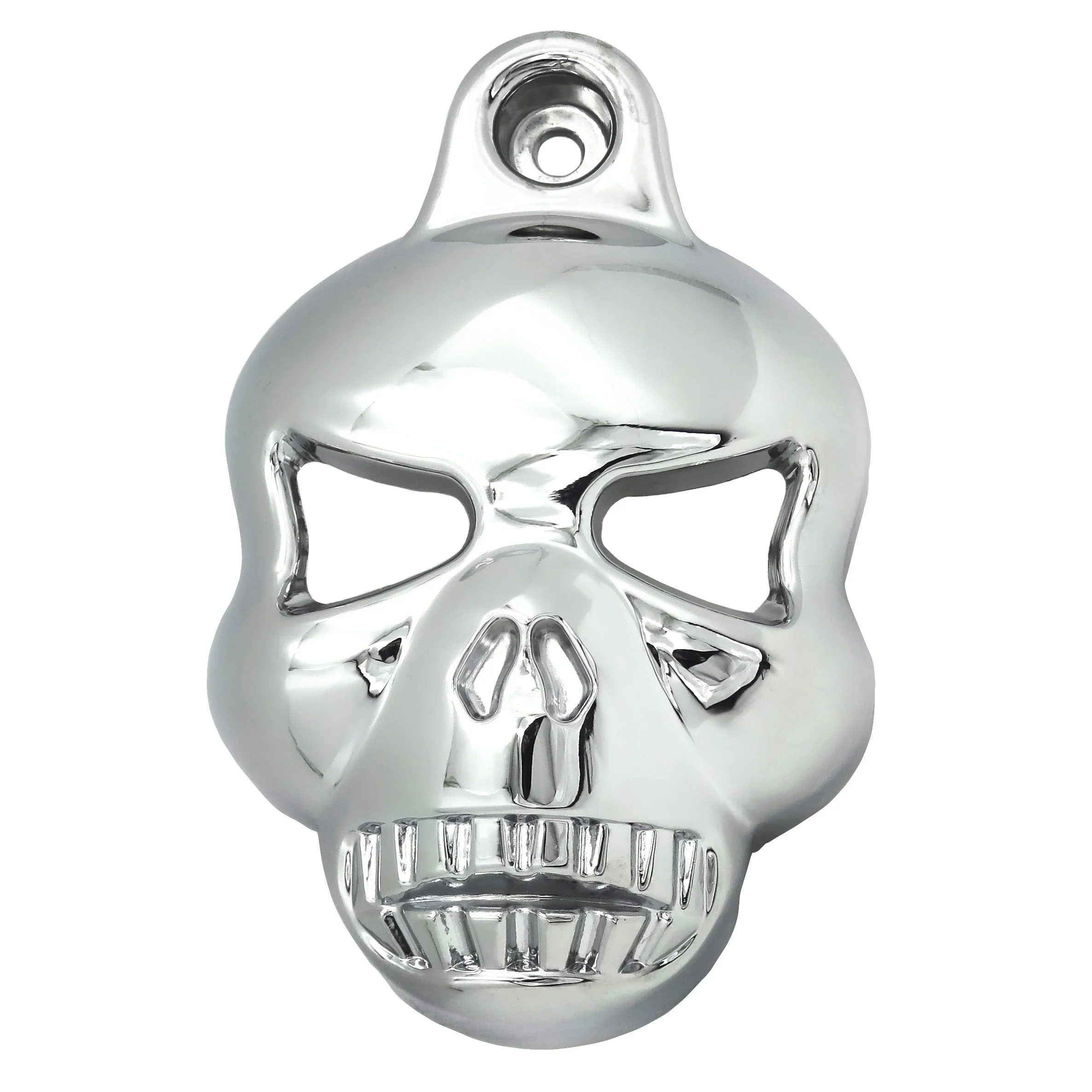 Motorcycle Parts Skull Horn Cover for Harley Davidson Big Twins V-Rods Stock Cowbell 1992-2022 BLACK