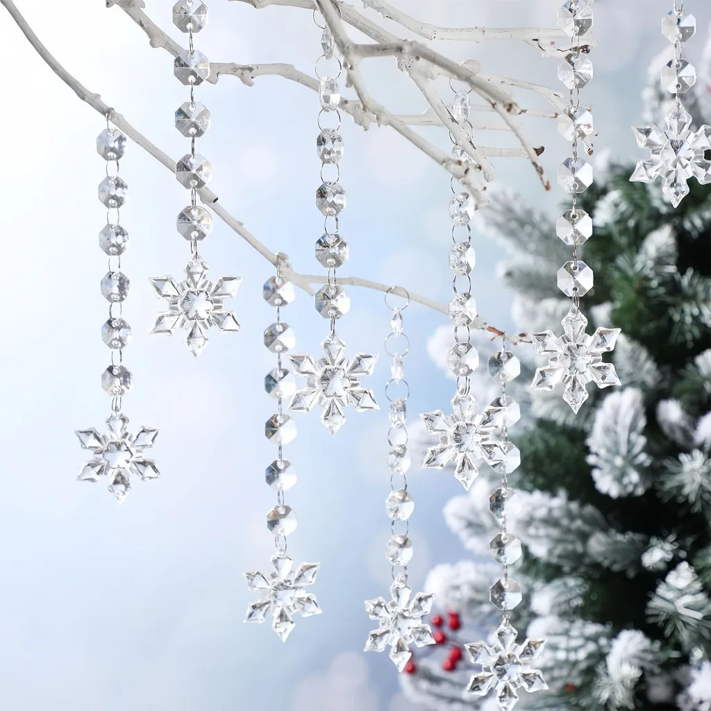 2026 Weihnachtsdekoration Perlenschnur Klare Farbige Runde Diamantförmige Perlenschnur für Erntedankfest Halloween Geburtstag – Detail 16