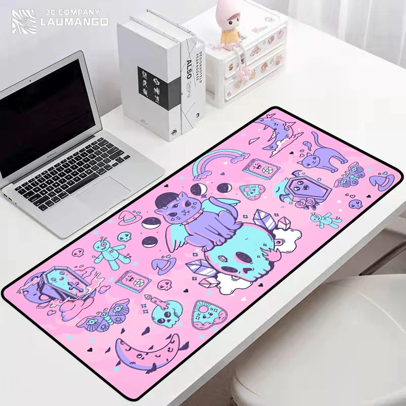 Tapis de souris de jeu d\'arc-en-ciel Anime Gamer, tapis de tarot média, tapis de bureau en polymères, grands tapis de souris, sous-tapis, souris