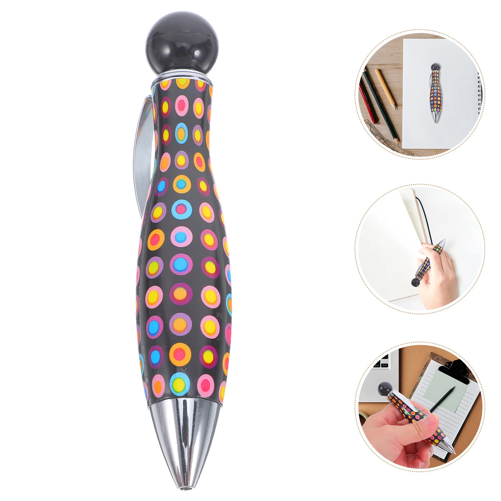 

6Pcs Short Novelty Bowling Pen Unique Twist Mechanism Compact Portable Writing Instrument for Study Travel Fashion Accessory