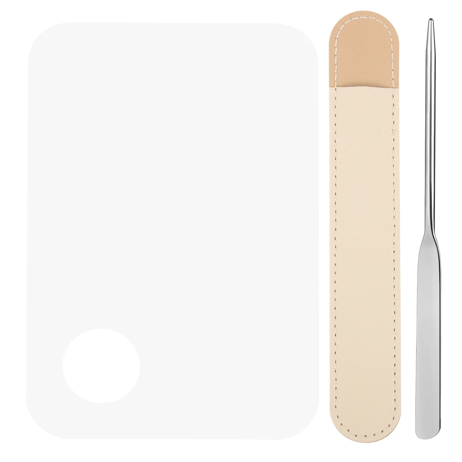 

1Set Foundation Spatula Korean Mixing Rod Stainless Steel Makeup Spatula Tool for Mixing Pigment Makeup Artist Beauty