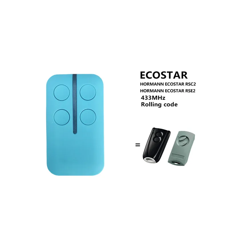 Hot sale Hormann Ecostar RSC2-433 RSE2-433 Mhz remote control Compatible rolling code ECOSTAR RSE2 RSC2 remote control