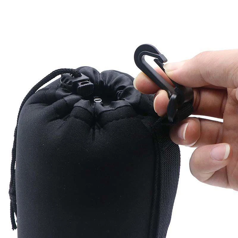 1Pc Waterdichte Camera Lens Tas Tasje Met Haak Sml Xl Maat Voor Camera Lens Beschermende Pouch accessoires