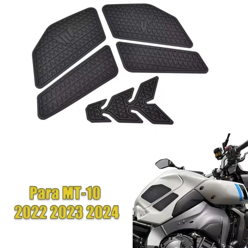 For Yamaha MT-10 2022 2023 2024 Motorcycle Traction Decals MT 10 MT10 Fuel Tank Stickers Protective Knee Pads