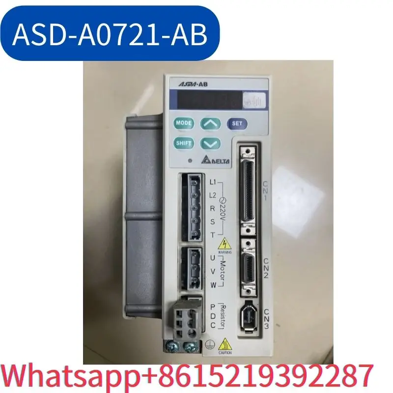 second-hand Servo driver ASD-A0721-AB 750W tested ok