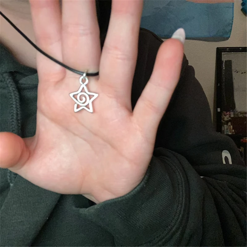 New Silver Color Star Necklaces Chain Pair of Celestial Best Friends Celestial Gift for Friend Long Necklaces Pendants Men Women