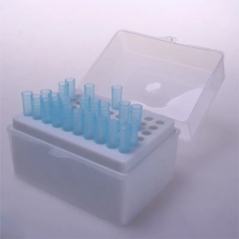 รูปสี่เหลี่ยมผืนผ้า 60 ตำแหน่งห้องปฏิบัติการ 1000UL Pipette Pipettor ปลายด้ามจับกล่อง