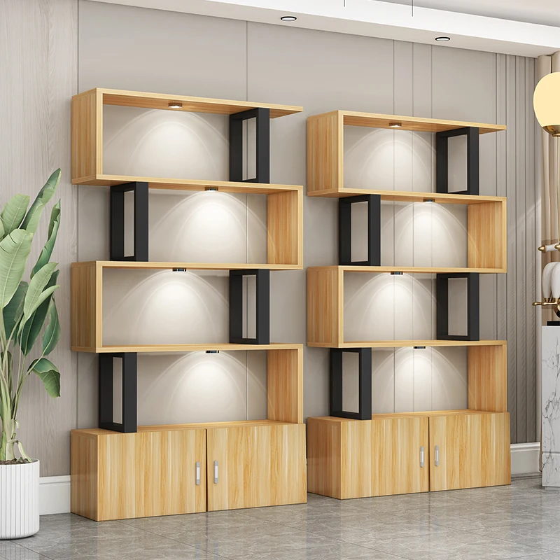 Display Vintage Bookcases Designs Wooden Kids Living Room Aesthetic Bookcases Cube Minimalist Estanteria Lounge Suite Furniture