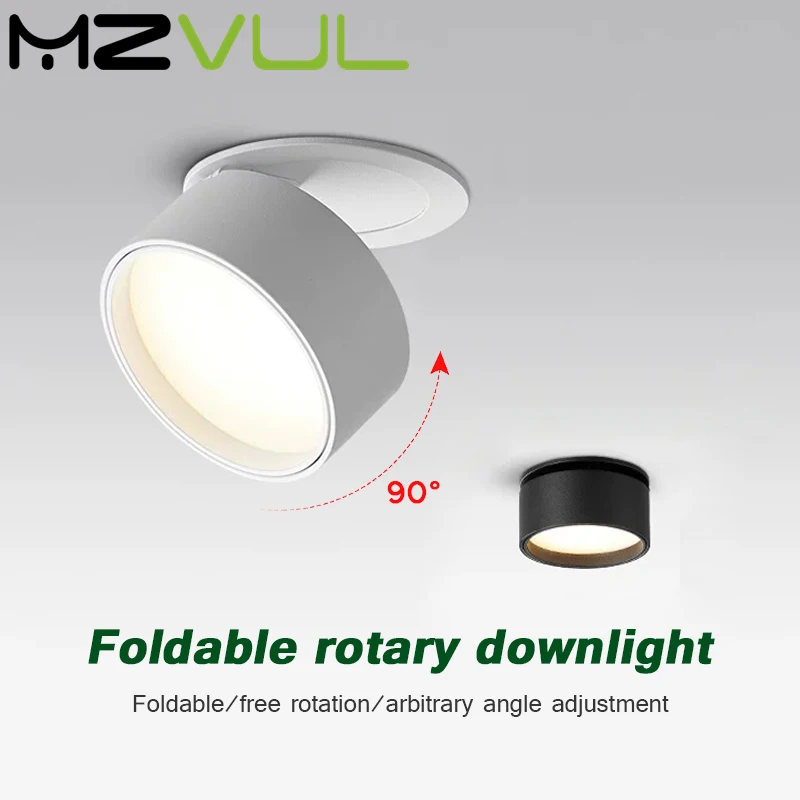 

Modern LED Downlight Recessed Ceiling Led Spot Light Ceiling Lamp 220V 110V 360° Rotatable Angle Adjustable Living Room Lighting