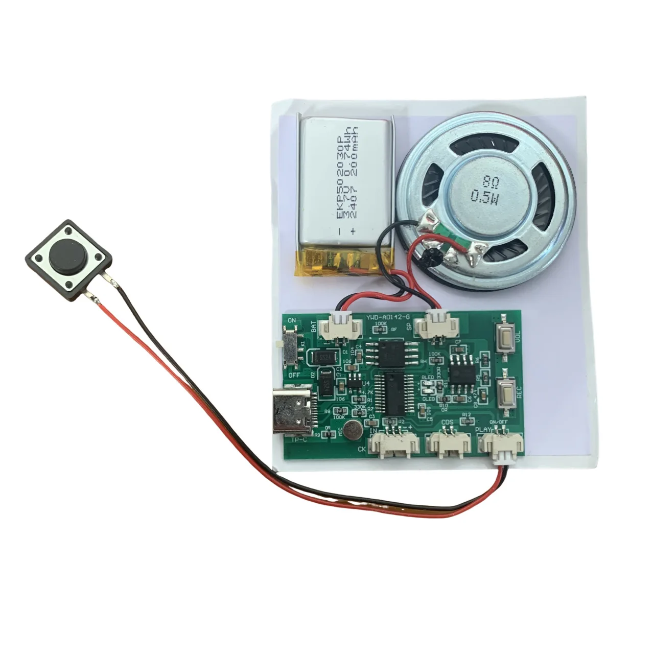 Programmable 8M 16M 32M USB Recordable Birthday Card Music Voice Module Chip for DIY Voice Audio toy Greeting Card