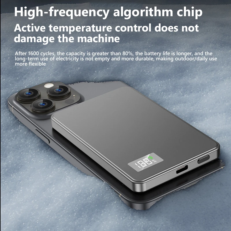 Xiaomi 50000mAh المحمولة المغناطيسي اللاسلكي قوة البنك PD22.5W شحن سريع بطارية خارجية ل Magsafe آيفون سامسونج جديد #4