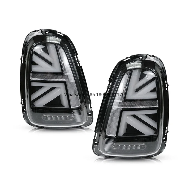 Lighting systems Union Jack Style LED tail light Brake Flowing Turn Signal Tail Lights Assembly for B-MW mini R56