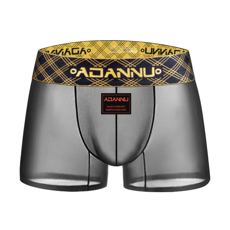 

Мужские трусы-боксеры из мягкого дышащего хлопка с эластаном, удобное нижнее белье с широким поясом для мужчин