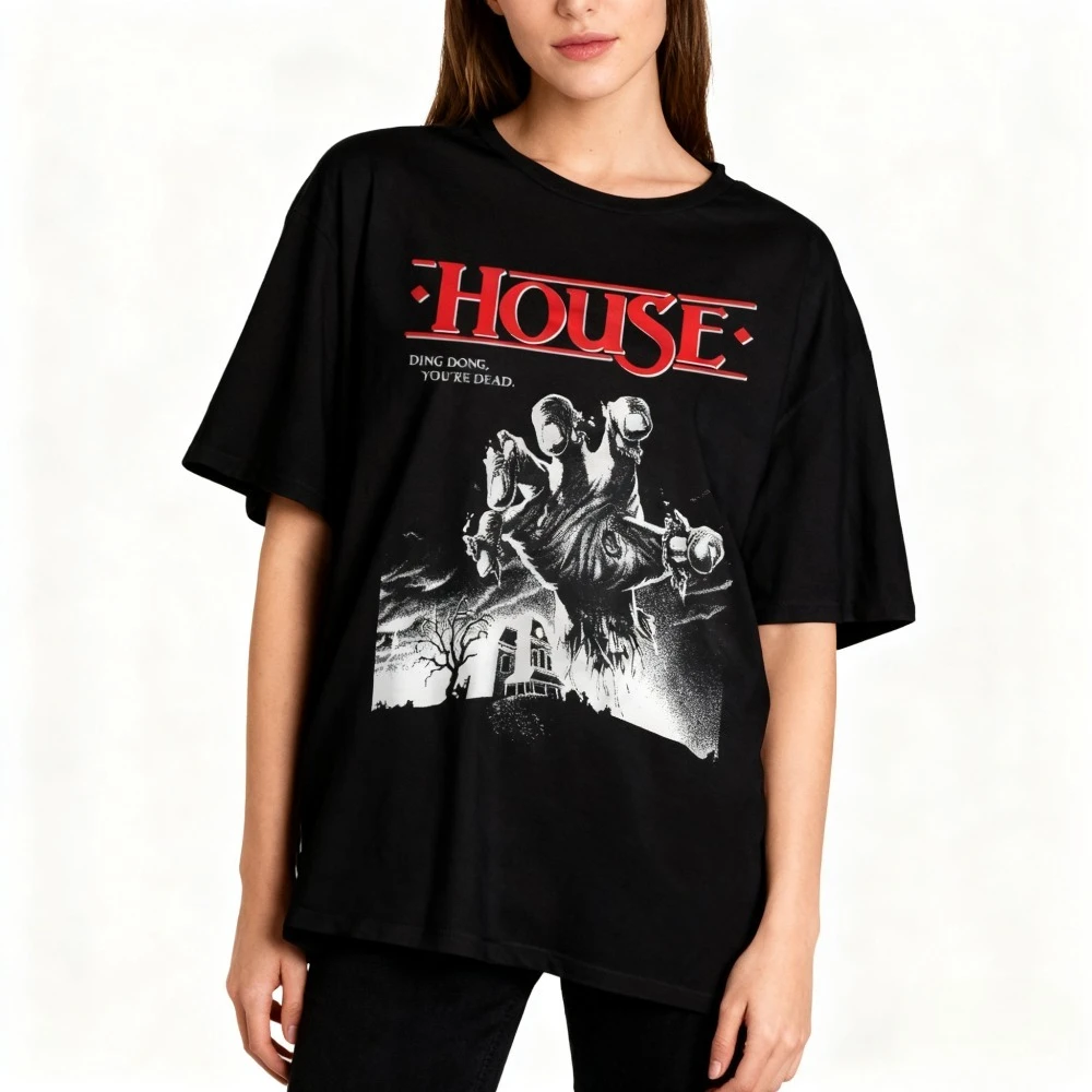 منزل 1985 فيلم رعب تي شيرت 80s قميص رعب Creepshow Lost Boys Re-Animator كابوس Elm Street Return of The Living Dead #1