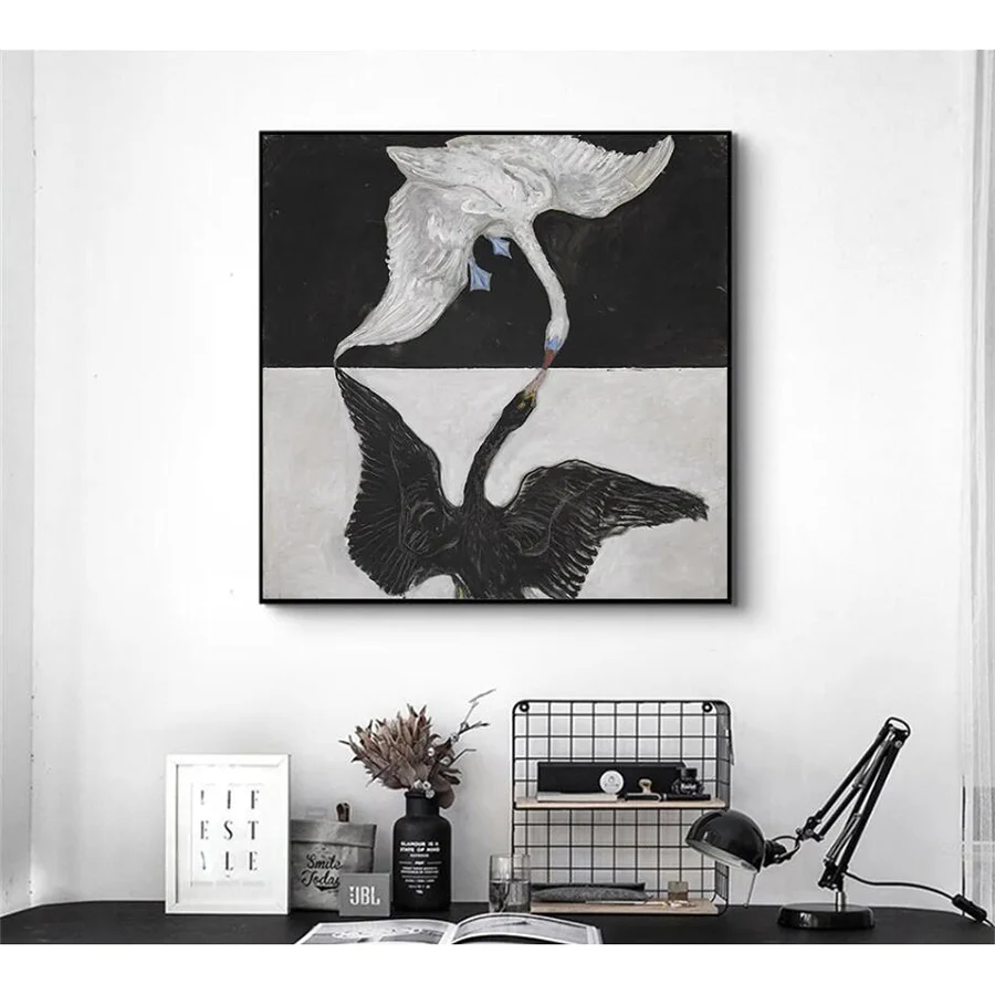 Diamond Painting Vintage Famous Swan  Painting Wall Canvas Art Cross Stitch Full Diamond Mosaic Home Decor