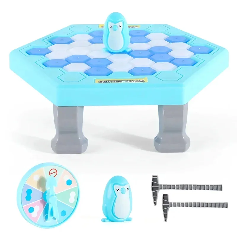 

Игра для вечеринки в виде пингвина Ice Breaking для детей и взрослых, интерактивная настольная игрушка с молотком, семейная игра-головоломка, подарок на день рождения 4-10+