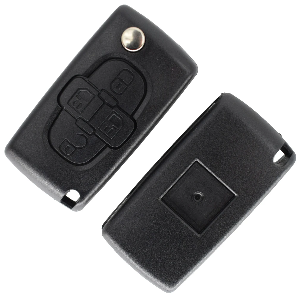 Car Remote Key Shell Cover Case Replacement For Peugeot 1007 807 For Citroen C8 4 Button HU83 Blade CE0523 Auto Styling Parts