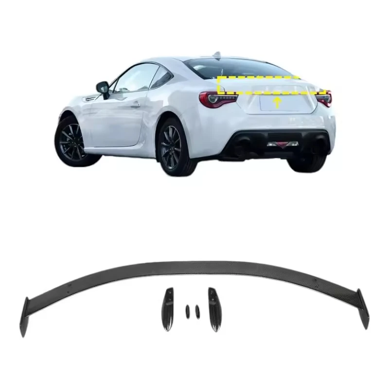 

Carbon Fiber Fibre Rear Trunk Spoiler Wing For Toyota GR86 Subaru BRZ Bodykit 2020-2023，After actual vehicle installation Test