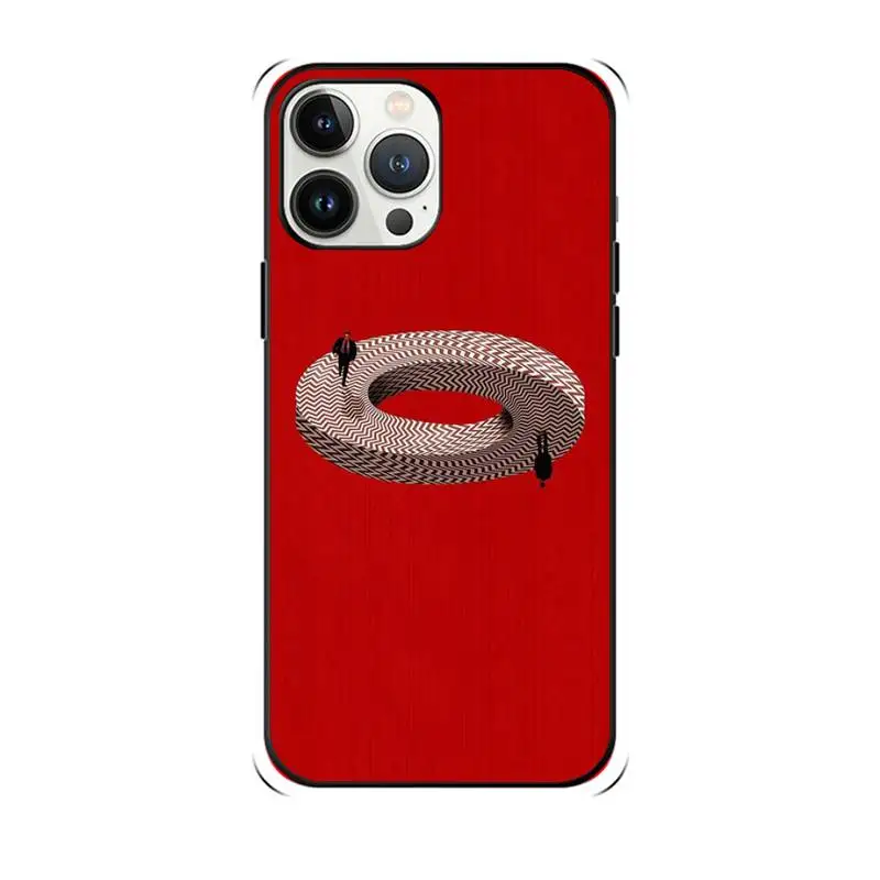 Welcome To Twin Peaks Phone Case Shockproof Case Soft For Iphone 6 6s 7 8 Plus Xr X Xs 11 12 13 Mini Pro Max Black Silicone Case