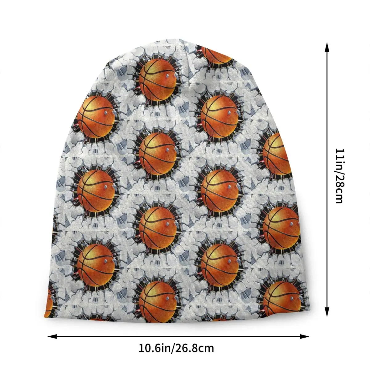 Basketball Bonnet Hats Fashion Knitted Hat For Women Men Autumn Winter Warm Physical culture Dots Round Skullies Beanies Caps