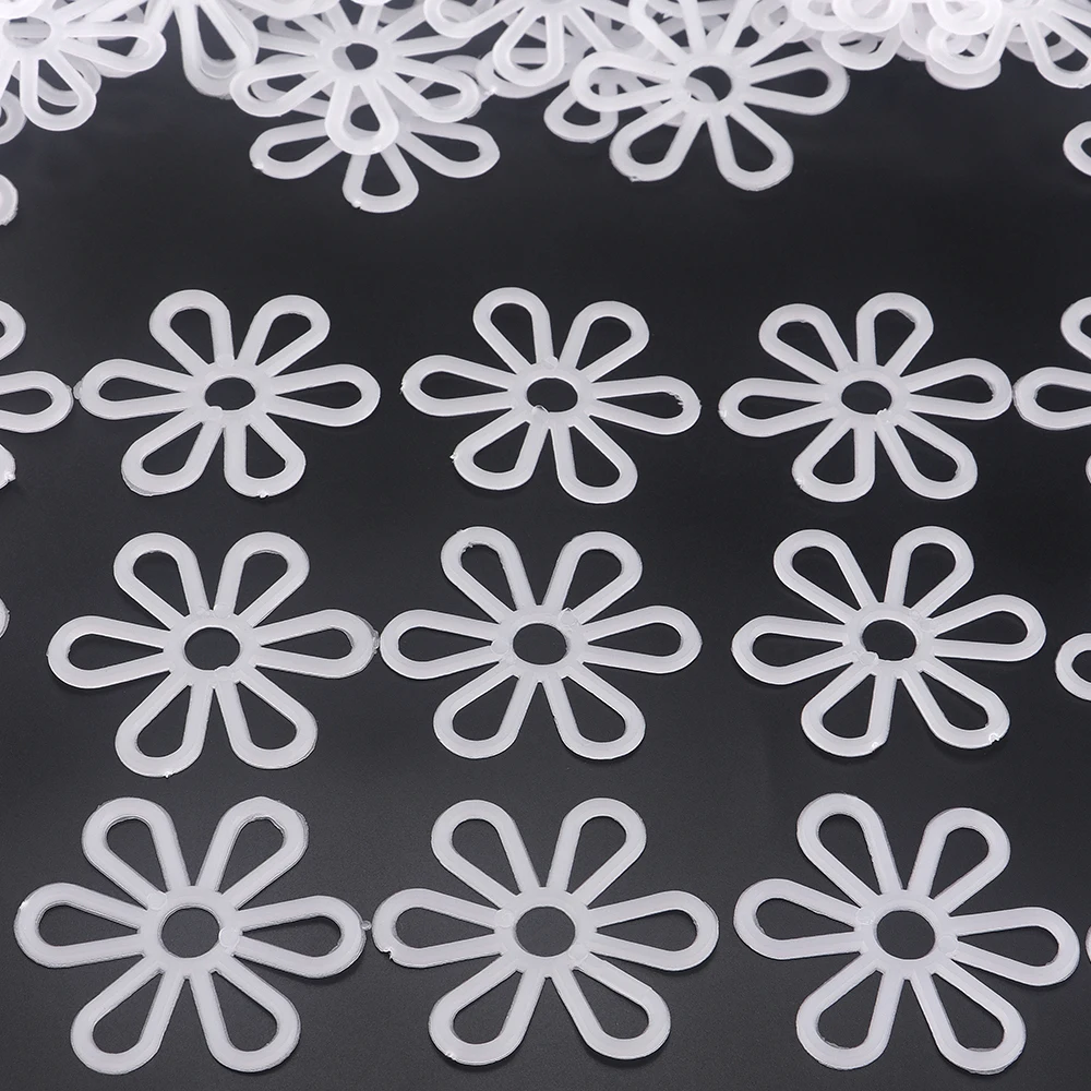 50 Stück/Set DIY Plastik-Blütenblatt-Netzvorlagen für Handgemachte Garne Häkeltasche/Sitzkissen, Kleine Plastik-Blumen-Sechseck-Netzplatten