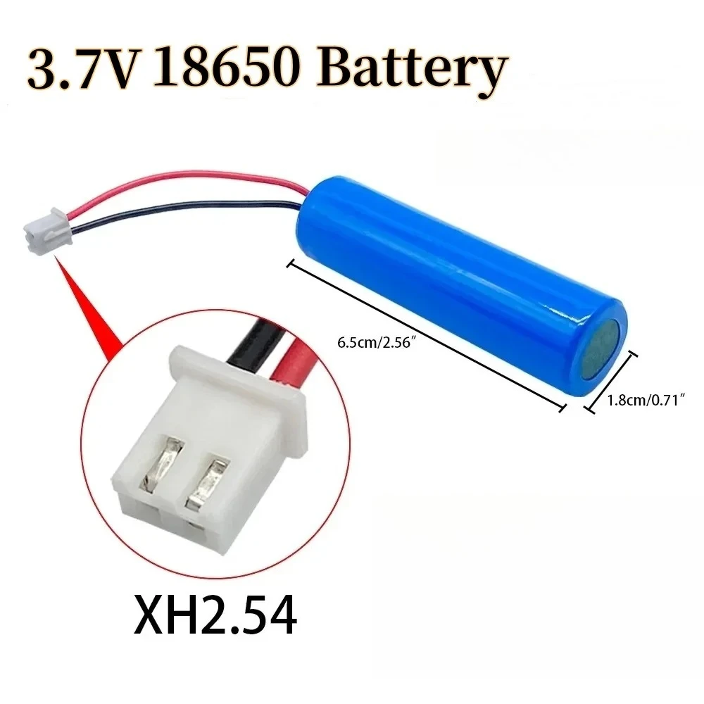 3.7 فولت 18650 بطارية قابلة للشحن 1s1p 3000 مللي أمبير LED مصباح الصيد المتكلم بلوتوث بطارية الطوارئ لتقوم بها بنفسك التوصيل في كابل XH2.54