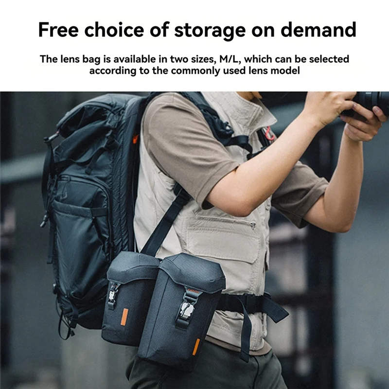 ABJF-bolsa para lentes teleobjetivo de 70-200Mm, bolsa de almacenamiento para cámara DSLR, cubierta protectora para lentes teleobjetivo para Nikon Canon M
