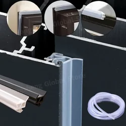 8M Window Sealing Strip Silicone Rubber Tape For 3-9MM gap Sliding Door Windows Windproof Soundproof Rubber Seal Door Gap sealer