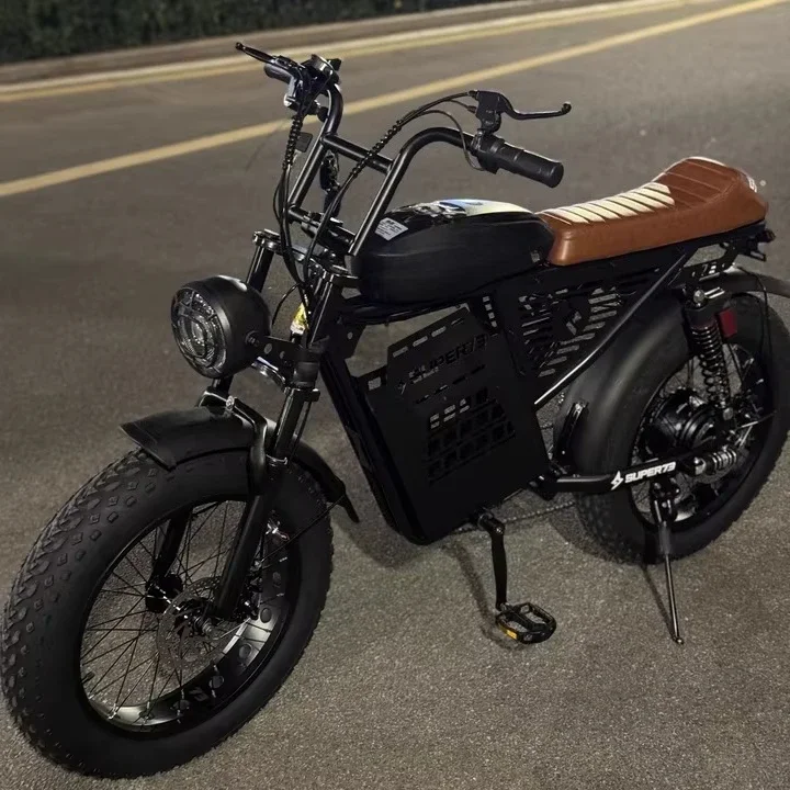 48V 30AH 35AH 52AH 200KM Leisure Off Road Adult Electric Bike Electric Mountain Bike 20 Inch Fat Tire Electric Bike