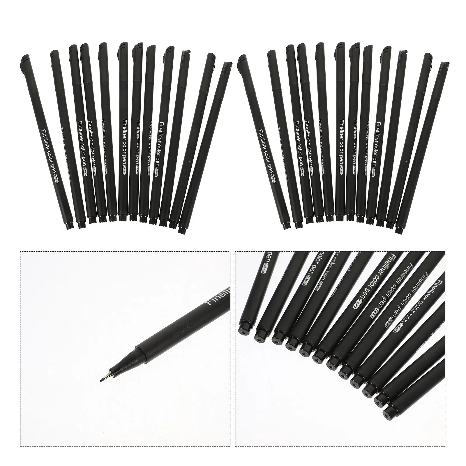 

24Pcs Needle Tip Drawing Pens Multi Function Professional Pens for Art Sketching Journaling Technical Notes Portable