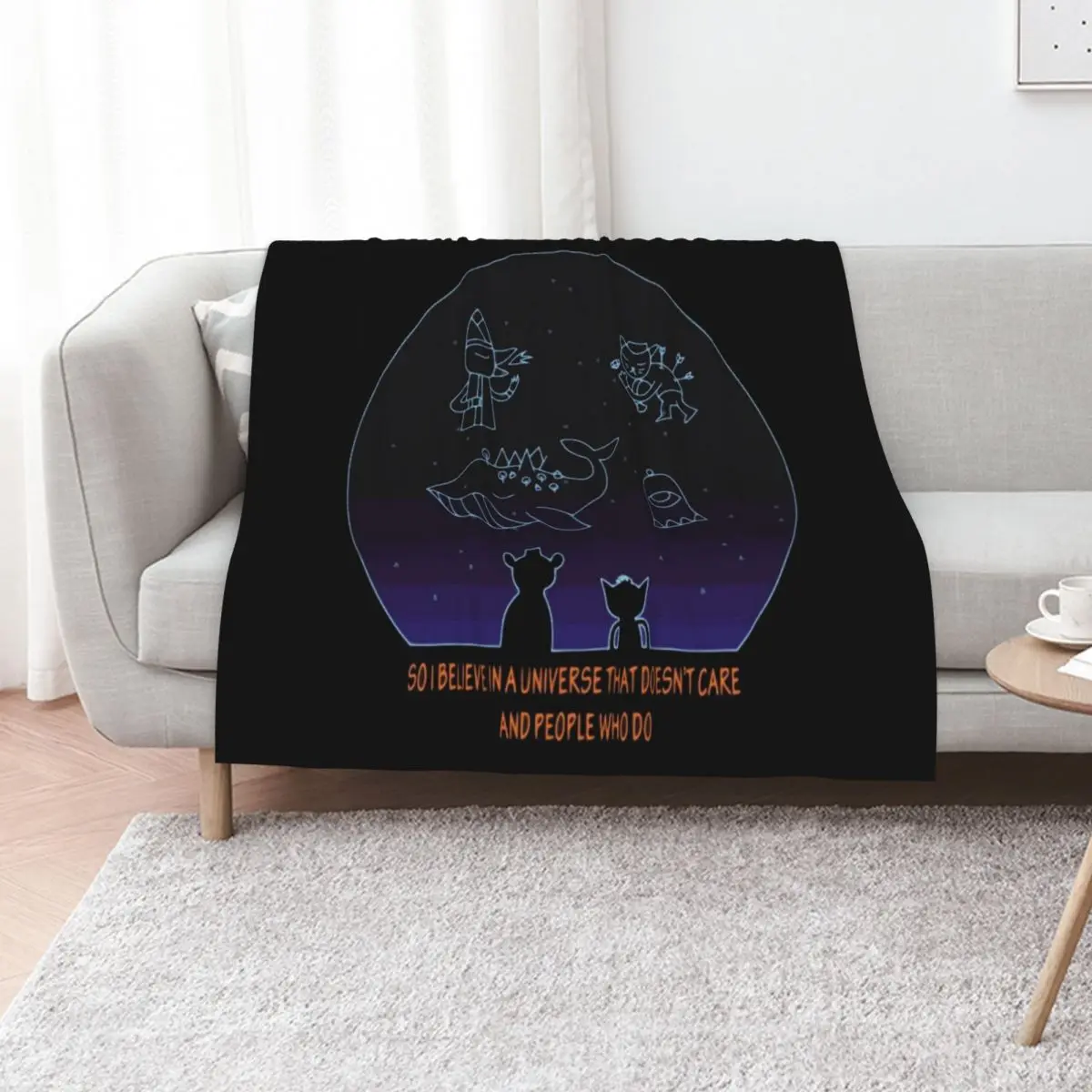 Night in the Woods Amazing Quote - Mae Borowski Fanart Throw Blanket Summer Weighted Soft Bed Camping Luxury Blankets