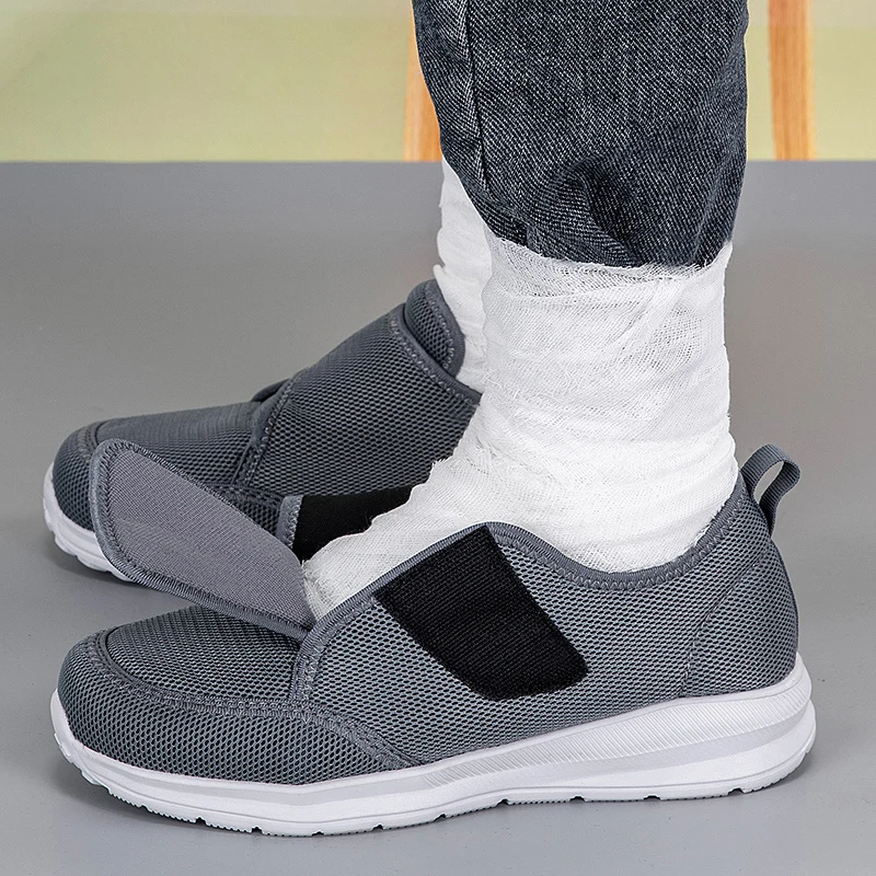 Lightweight Adjustable Diabetic Walking Shoes for Elderly Men and Women Orthopedic Foot Pain Relief Swollen Feet Comfort