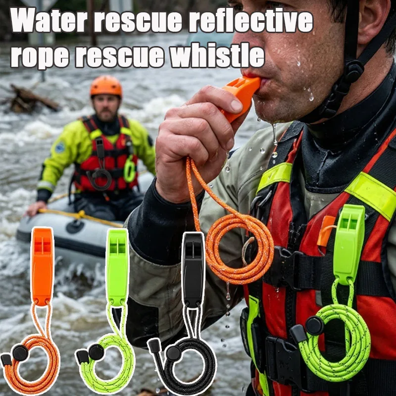 1-10PCS High Pitch Survival Whistle Waterproof Water Rescue Signal with Bright Orange Design for Camping Hiking Boating Fishing