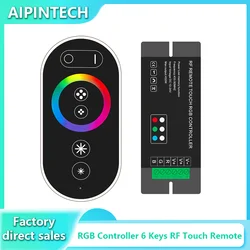 Home LED Light Strip Controller Switch Iron Box 2.4G Touch Remote Control DC12V-24V 10A/CH 30A Dimmer Cct Rgb Smd Button Dimming