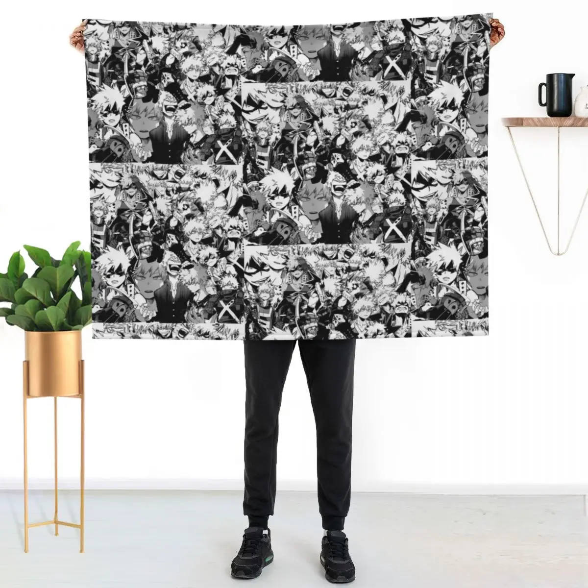 

Katsuki Bakugou Throw Blanket No Pilling Soft Warm Blanket for Bed