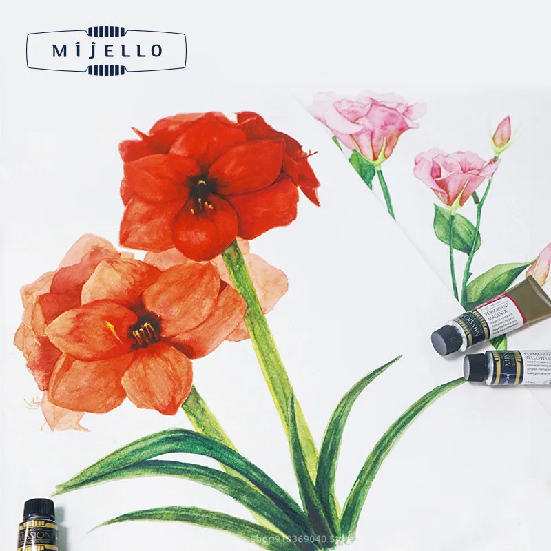 MIJELLO złota farba akwarelowa, koreańska farba akwarelowa, 15ml/tuba, artystyczny środek w czystym kolorze, profesjonalne akcesoria do malowania — zdjęcie produktu 6