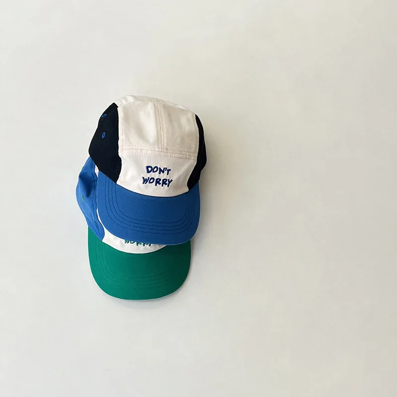 Fashion Letter Kids Basketball Caps Spring And Autumn Korean 2024 Fashion Kids Peaked Cap Boys Girls Baby Baseball Cap