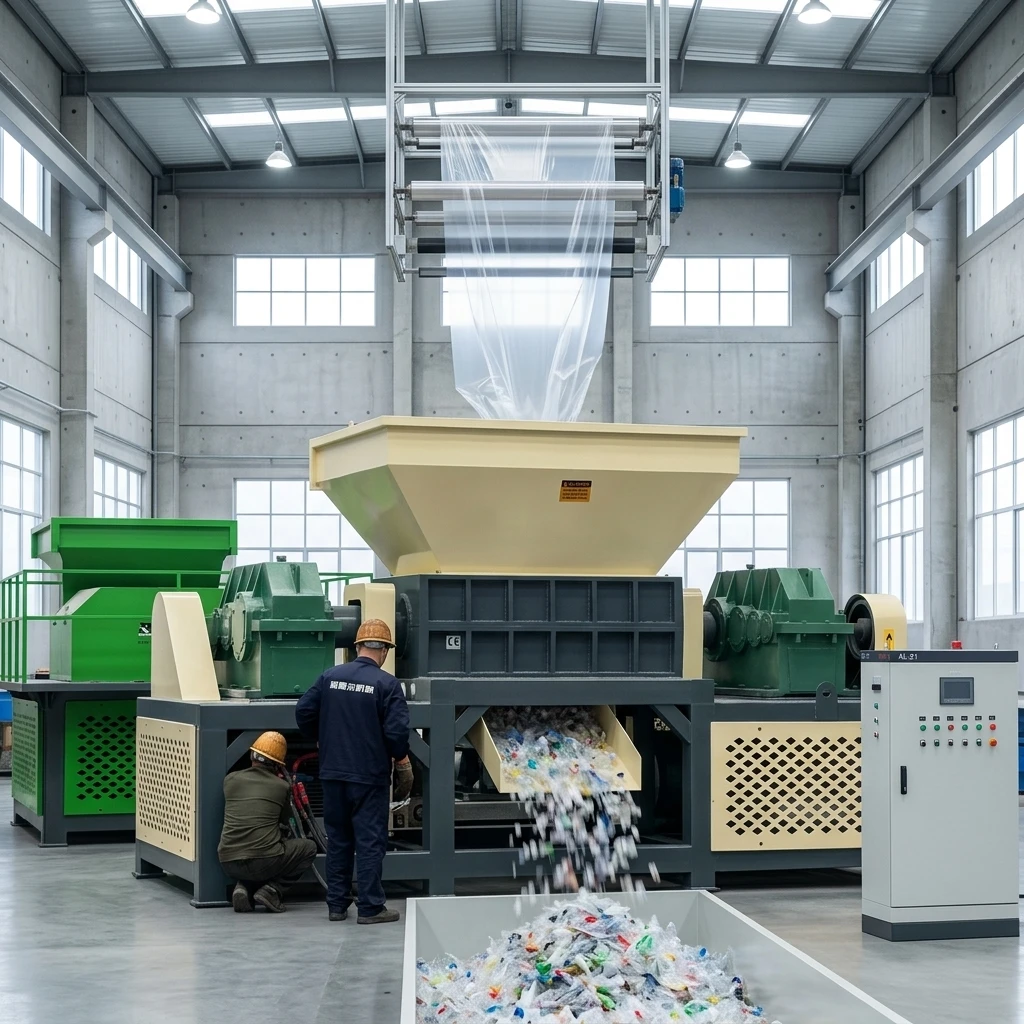 Heavy Duty Plastic Crate Drum Shredder PPT PET HDPE PP PE Plastic Waste Crushing Machine