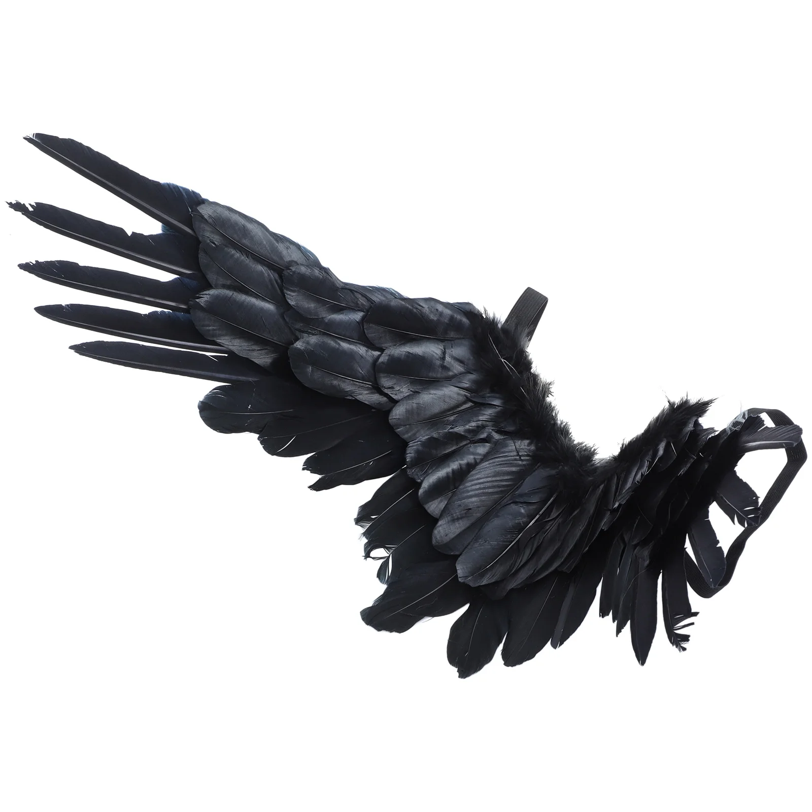 Black Halloween Cosplay Performance Prop Decoration Elastic Swallows Wings for Kids Children