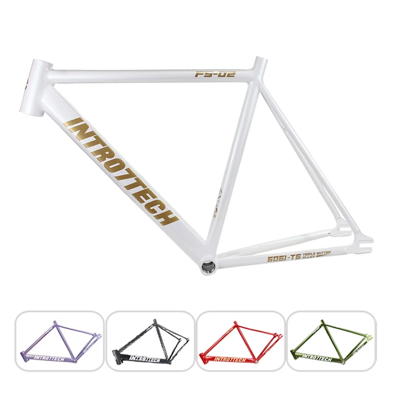 INTRO7 Fixed Gear Bike Frame Fixie Bicycle 51 54 57cm Single Speed Track Cycling Frameset