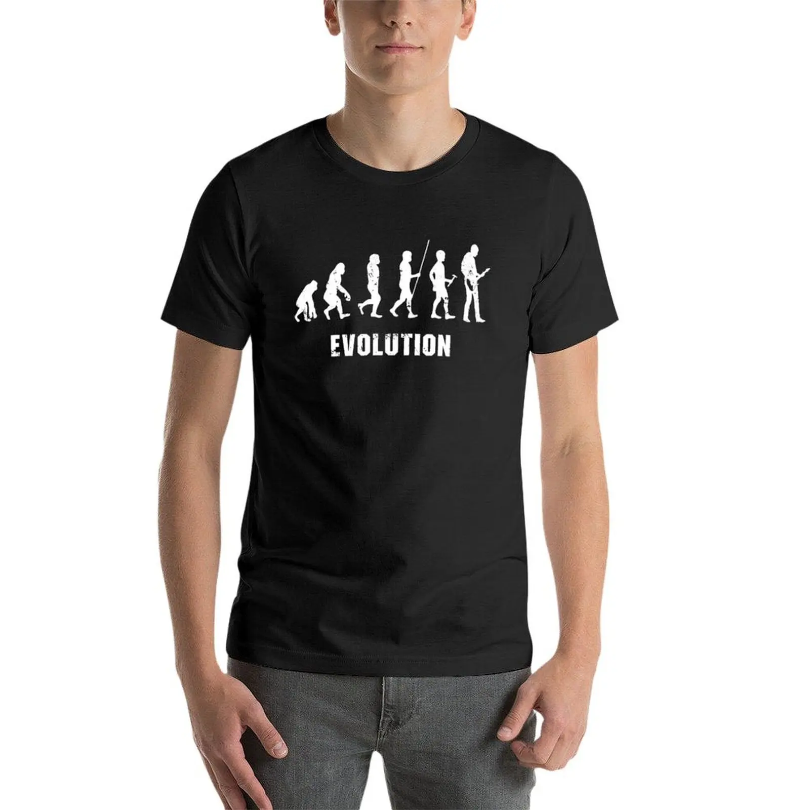 Funny Guitar Evolution - Guitar Lovers T-Shirt Blouse sweat mens champion t shirts