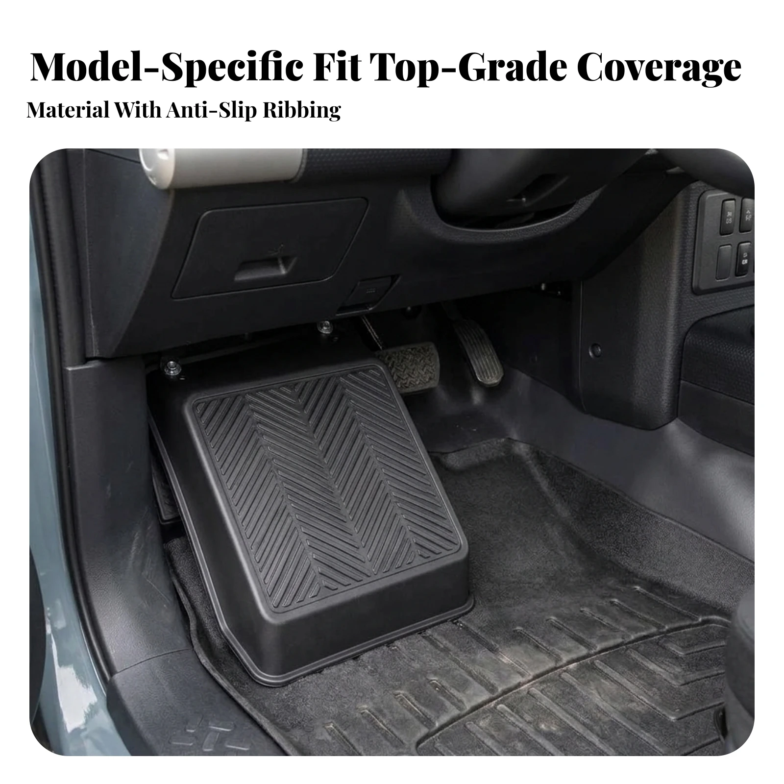 Driver Side Footrest Molded Left Foot Rest Pedal Foot Rest Pedal Long-Lasting for Drivers